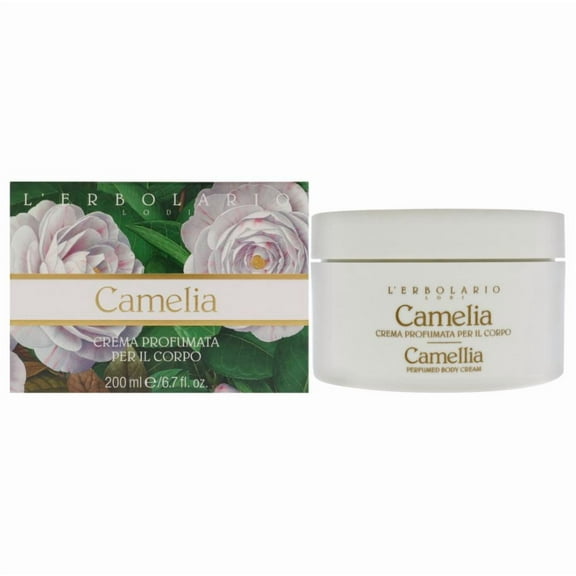 L'Erbolario Camellia Perfumed Body Cream Lotion, Body Moisturizer, 6.7 oz
