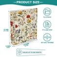 thumbnail image 3 of FORMRS 3 Ring Binder 1.5 inch with Pockets Set of 2 Clip Board 200 Sheets Capacity, Beige Floral, 3 of 8