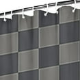 thumbnail image 3 of Dark Gray and Light Gray Checkered Pattern Shower Curtain 72"x84" ,Bathroom Decorative Shower Curtains Set with 12 Hooks,Modern Waterproof Washable Shower Curtain, 3 of 6