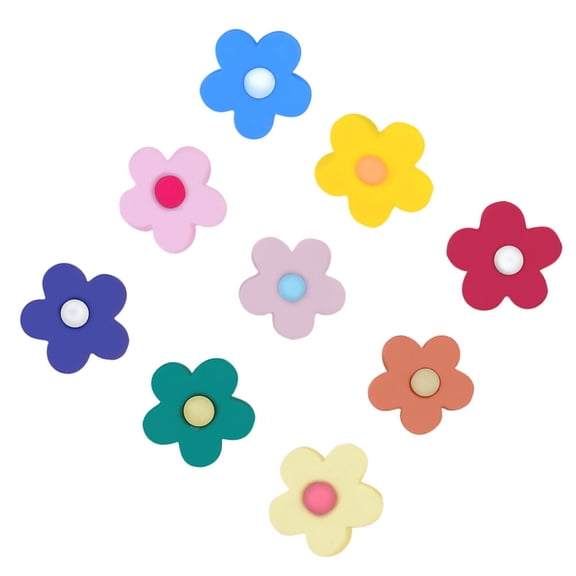 9 Pcs Shoe Buckle Shoes Flowers Appliques Embellishments Cute Accessories Shoelace Clip