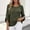 Army Green#03, variant on 3/4 Length Sleeve Summer Tops for Women Oversized 3/4 Sleeve Crewneck Cotton Linen Shirts Casual Solid Round Neck Loose Lightweight Comfy Half Sleeve T Shirts