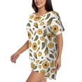 thumbnail image 2 of Lsque Cartoon Corn Pumpkin Sunflower Women's Short-Sleeved Pajama Set - 2 Piece Soft and Lightweight Sleepwear Set-Small, 2 of 9