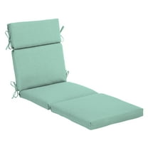 ARDEN Outdoor Chaise Cushion, 22 x 77, Water Repellent, Fade Resistant 22 x 77, Aqua Leala