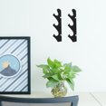 thumbnail image 1 of unbranded 2Ud Rack De Pared Para Negro Con Estilo Para Exhibición En Hogar, 1 of 7