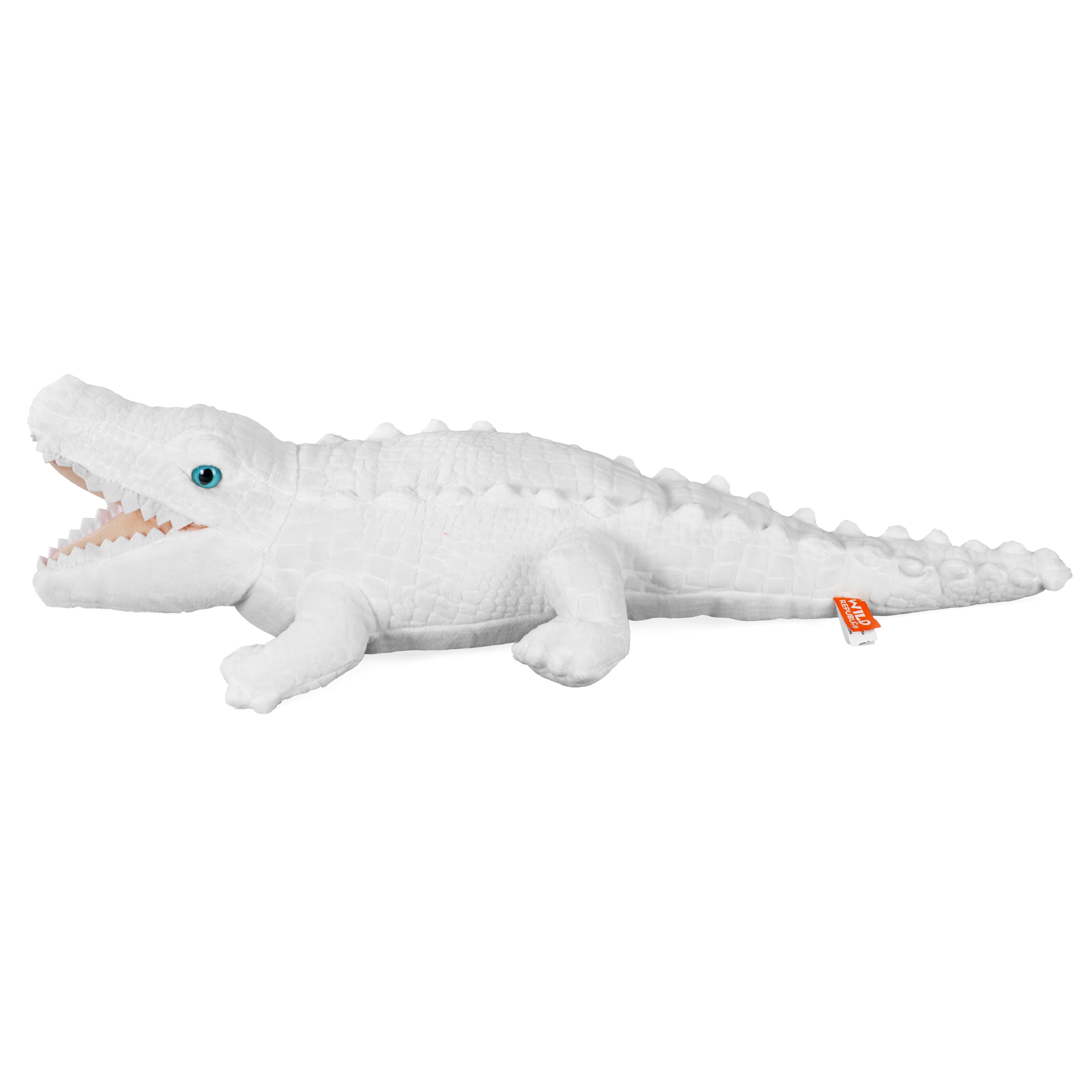Wild Republic White Alligator Plush, Cuddlekins, Stuffed Animal, Plush Toy, Gifts for Kids, 12 Inches
