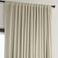 thumbnail image 2 of Half Price Drapes Extra Wide Signature Angora Beige Velvet Hotel Blackout Curtains(1 Panel), 100W X 108L, 2 of 8