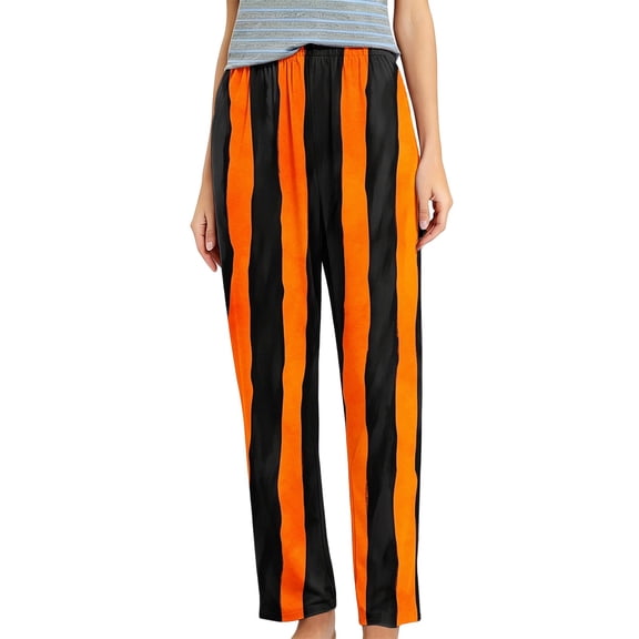 Miqool Women's Casual Pajama Pants Full Length Sleepwear Lounge Bottoms with Elastic Waist for Halloween S-5XL