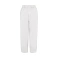 thumbnail image 6 of AOMPMSDX Women'S Pants Pant Cotton Women Waist Crop Loose Colour Pure And Pants Pants Elastic With Pocket Women'S Casual Pants White Daily Trousers L, 6 of 6
