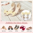 thumbnail image 4 of Uxcell 2-Pack Bow Shoe Clips, Satin Elegant Detachable Shoe Buckle Bridal Bow Heels Accessories [Beige], 4 of 7