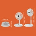 thumbnail image 4 of Wovilon Creative Fan Convenient Retractable Folding Fan Usb Charging Desk Table Mute Fan, 4 of 4