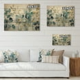 thumbnail image 4 of Designart "Blue Botanical flow II" Abstract Botanicals Print on Natural Pine Wood, 4 of 5