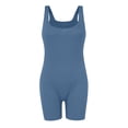 thumbnail image 3 of Mameluco Corto Body para correr Tanques de moda Yoga Mameluco corto para entrenamiento Fitness (Azul L) Ygjytge para Mujer Azul T M, 3 of 8