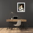 thumbnail image 3 of Greuze, Jean Baptiste 15x18 White Modern Wood Framed Museum Art Print Titled - Child With a Doll, 3 of 4