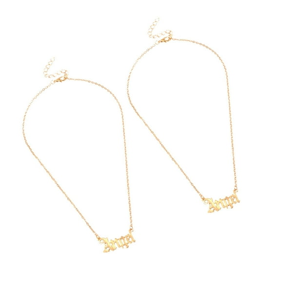 Hemoton  2 Pcs Choker Necklace for Women Necklaces Woman Women's Miss