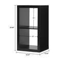 thumbnail image 4 of Better Homes & Gardens 2 Cube Storage Organizer, Solid Black, 4 of 8
