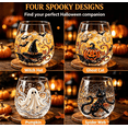 thumbnail image 5 of Summerween Ghost Glass Tumbler, 3D Raised Floating Spirit Aesthetic Cup, Spooky Season Iced Coffee Mug, Viral Social Media Style Goth Kitchen Decor, Novelty Holiday Gift, Clear Ghost, 1-Piece, 5 of 5