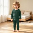thumbnail image 6 of HFHAPW Boys Girls Pajamas Little Toddler Boys Girls Long Sleeves and Pants Pajamas 2-Piece Pjs Set Kids Sleepwear, 6 of 9