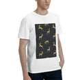 thumbnail image 2 of Bingfone Christmas Deers Men'S Loose Fit Short-Sleeve Pocket T-Shirt, 2 of 7