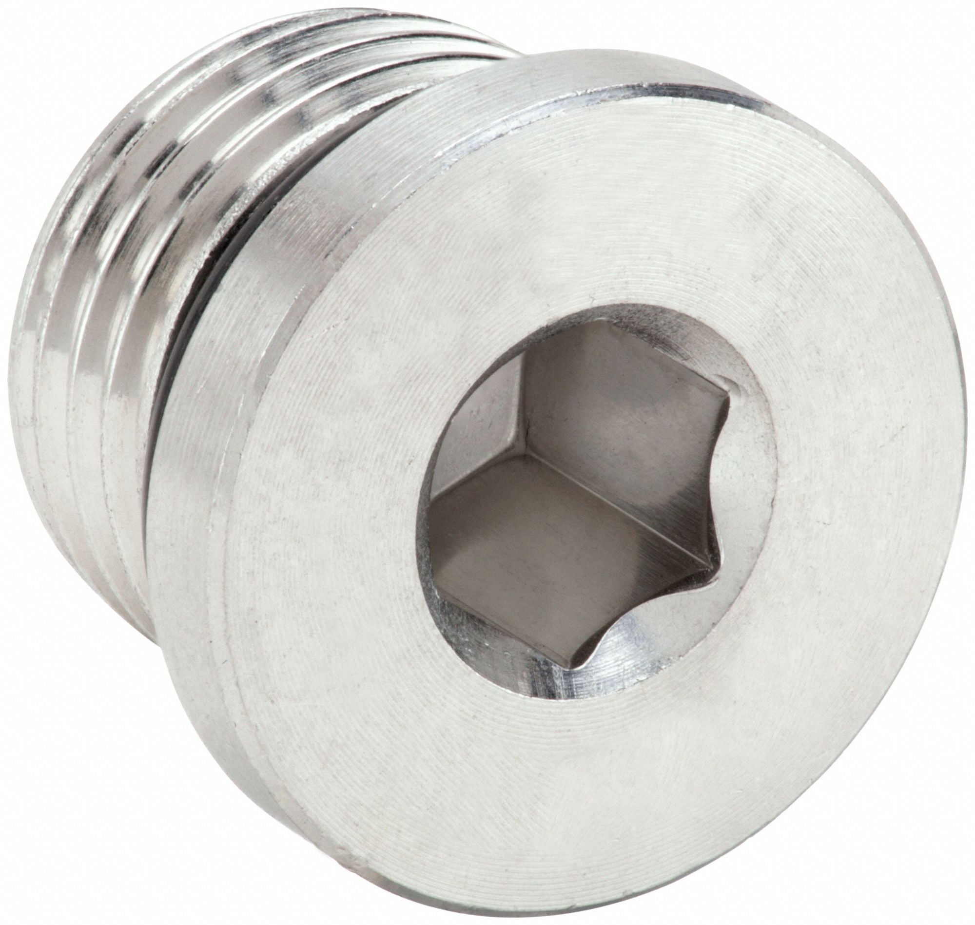 NPT Male Plug in 316 Stainless Steel American Threads 