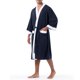 thumbnail image 2 of Bata tipo Kimono para Hombre IZOD, Azul Marino, Tejido Waffle, Talla XXL-3XL, 2 of 5