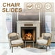 thumbnail image 5 of Deslizadores de silla Uxcell 0.8" Diámetro 24 Pcs Clavo en deslizadores de muebles Protector de piso Blanco, 5 of 6
