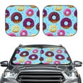 thumbnail image 2 of Naloa Donuts 2 Piece Foldable Car Sun Shades, Car Windshield Sunshade, Front Window Sunshade for Car, Truck, SUV - Large, 2 of 7