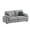 Grey-Upgraded, variant on AFO 76" Modern Linen Sofa Couch with USB and Type-C Charging, Flip-Top Armrest Storage and Side Pockets, Beige