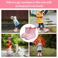 thumbnail image 6 of Cyiecw Toddler Rain Boots Kids Rain Shoes for Boys and Girls Waterproof Boots 2-7 Years Old, 6 of 7