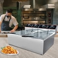 thumbnail image 5 of 8 L(8.5QT) Commercial Double Electric Deep Fryer with 2 Baskets, 3000W Stainless Steel Deep Fryer for Home Use, Adjustable Temperature, Perfect for Kitchen, 5 of 6