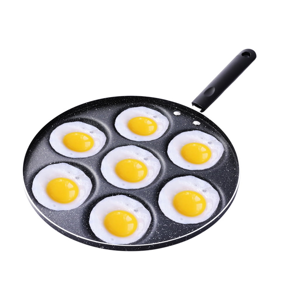 7 Cups Frying Pan, Cartoon Animals Pattern Fried Egg Pan, Non