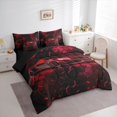 thumbnail image 2 of Manfei Sports Car 7-Piece King Bedding,Abstract Sport Art King Bed in a Bag,Red,Black Reversible, 2 of 7