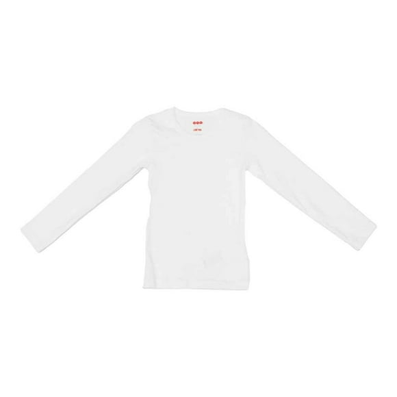Playera Baby Creysi para Niña Manga Larga Diseño Liso Blanca Talla ECH