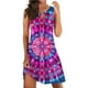 thumbnail image 2 of WILLBEST Vestidos Casuales para Mujer Verano Vestidos de Verano para Mujer Moda Ojo de Cerradura sin Mangas Tanque Boho Estampado Floral Casual Playa Mini Vestido Mediana​​, 2 of 3