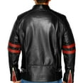 thumbnail image 6 of NomiLeather lambskin leather jacket men – black leather jacket and leather jackets for men (Red - X-Small), 6 of 8