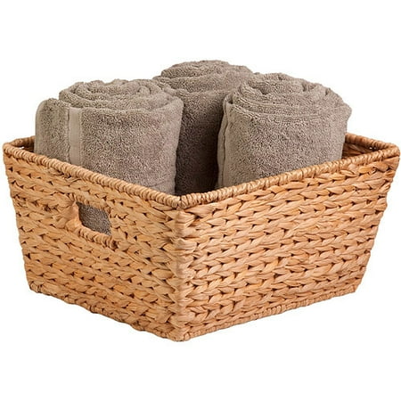- Honey Can Do Large Water Hyacinth Basket with Iron Frame, Brown