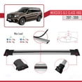 thumbnail image 4 of Compatible with Mercedes GLS Class X166 2017-2019 FLY Model Car Roof Rack Cross Bar Grey Aluminium 2 Bars, 4 of 8