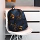 thumbnail image 5 of Disketp Elegant Gold Scrollwork Mochila Ligera Clásica con Múltiples Bolsillos, Mochila Casual para Hombre y Mujer, Ideal para Escuela, Trabajo y Viajes, 5 of 6