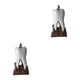 thumbnail image 3 of Cateissary Regalo único para decoración de oficina, escultura , figurita decorativa, decoración de escritorio, figuritas, ornamento, clínica blanco 2Conjunto, 3 of 6