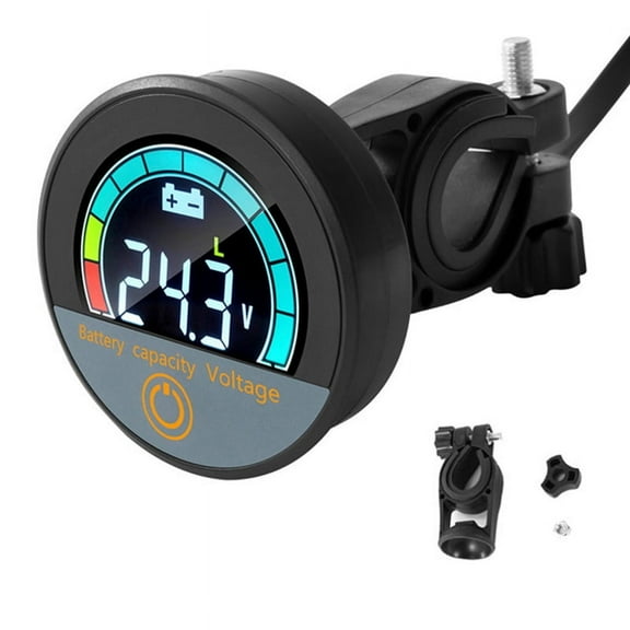 5918 DC8-100V Digital Circular Voltmeter Waterproof Battery Capacity Monitor Car Voltage Meter Tester B