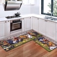 thumbnail image 4 of Farmhouse Kitchen Rugs Set of 2 Anti Fatigue, Non-Skid Waterproof Farm Rooster Kitchen Mats for Floor, Vintage Kitchen Runner Rug Floor Comfort Mat for Kitchen Home,18'''' x 48'''' + 18'''' x 30'''', 4 of 6