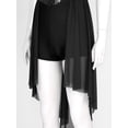 thumbnail image 6 of Linjinx Women's High-Low Ballet Dance Dress Sleeveless Gymnastics Leotard Ballerina Sequins Dancewear Black XXL, 6 of 7