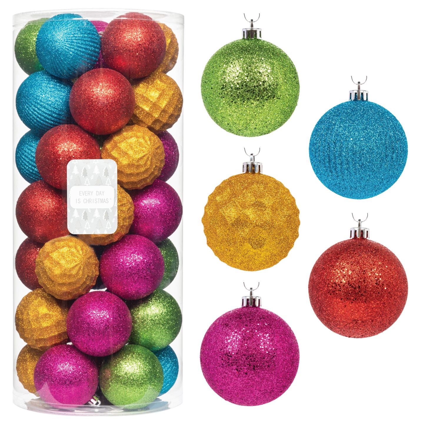 Every Day is Christmas Ornaments 35ct 70mm Christmas Ornaments ...