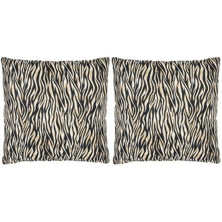 Safavieh Drake Zebra Cotton Throw Pillow (Set of 2)