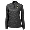 thumbnail image 2 of Women's-Cutter & Buck  Black Columbus Crew Traverse Stretch Eco Camo Print Quarter-Zip Pullover Top, 2 of 3