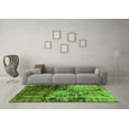 thumbnail image 3 of Ahgly Company Indoor Round Oriental Green Industrial Area Rugs, 7' Round, 3 of 4