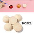 thumbnail image 6 of Abbraccia 100 Pieces Unfinished Half Wood Beads Wood Half Beads Unpainted Wooden Split Balls for Home Decor Kids Arts Crafting Painting 2cmx1cm, 6 of 10