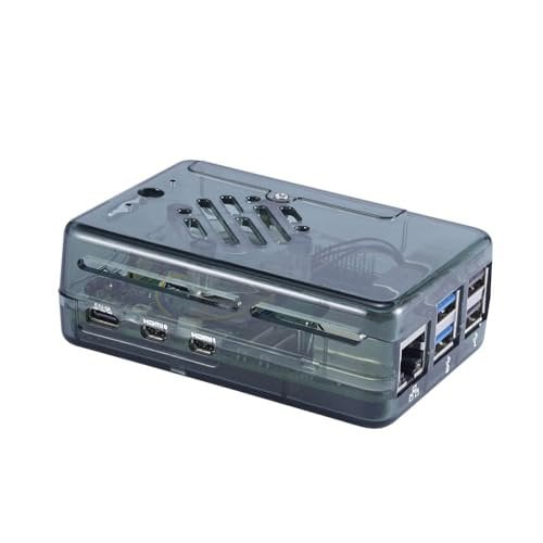 Vilros ABS case For Raspberry Pi 5 With LED Fan (Smoke)