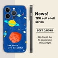 thumbnail image 1 of "Mantenga seguro su iPhone 14, 13, 12 Pro y 11 con esta exclusiva funda plateada mate con diseño de dibujos animados", 1 of 4