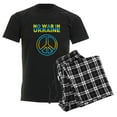 thumbnail image 6 of CafePress - No War In Ukraine Support American Ukraini Pajamas - Men's Dark Loose Fit Cotton Pajama Set, 6 of 7