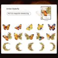 thumbnail image 4 of Pegatinas de Material de Decoración de Cuaderno Retro, Pegatina Decorativa DIY para Etiquetas de Cuaderno, Mariposa Ámbar, 4 of 5